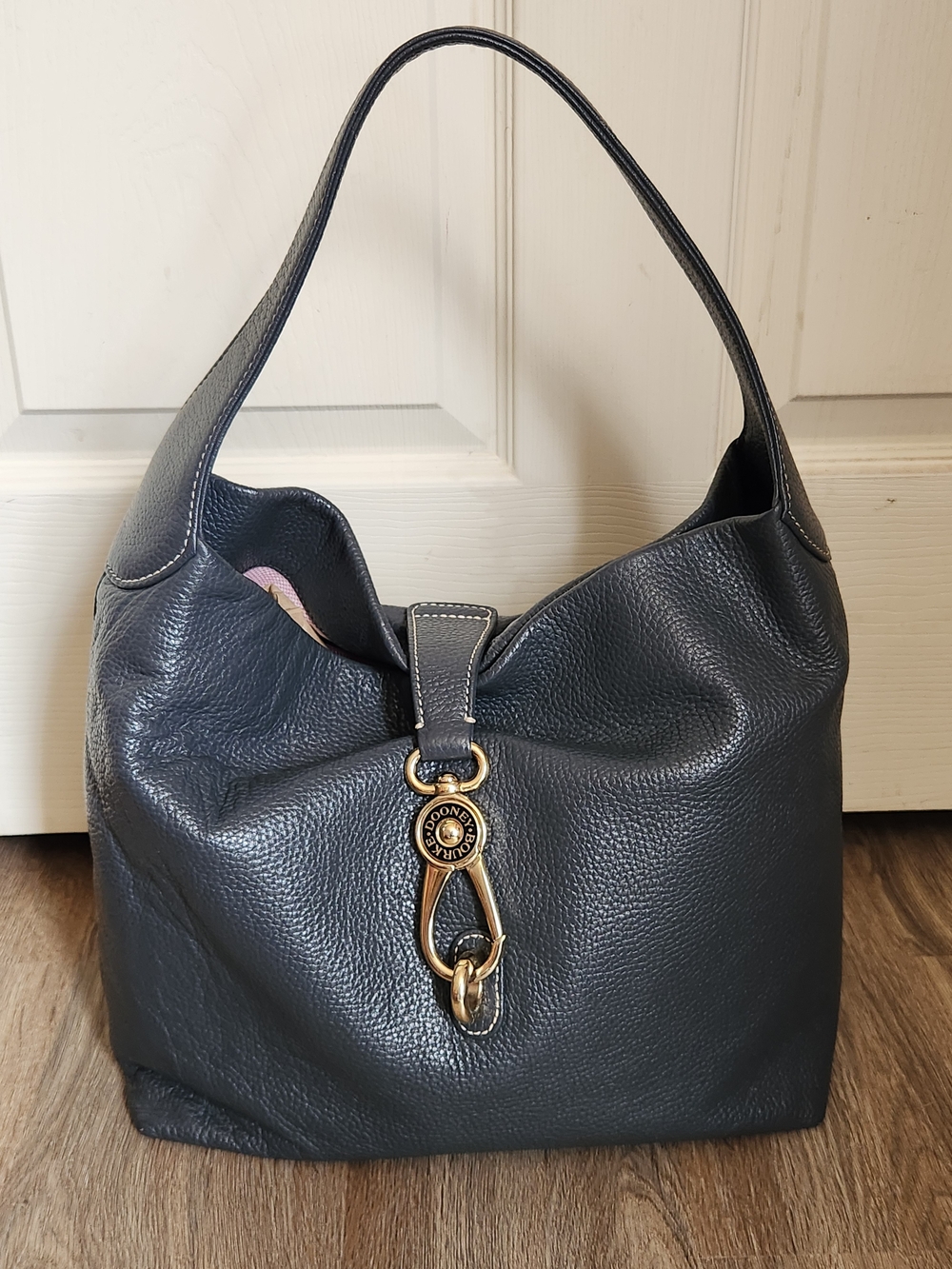 Dooney & Bourke Pebble Leather Shoulder Hobo